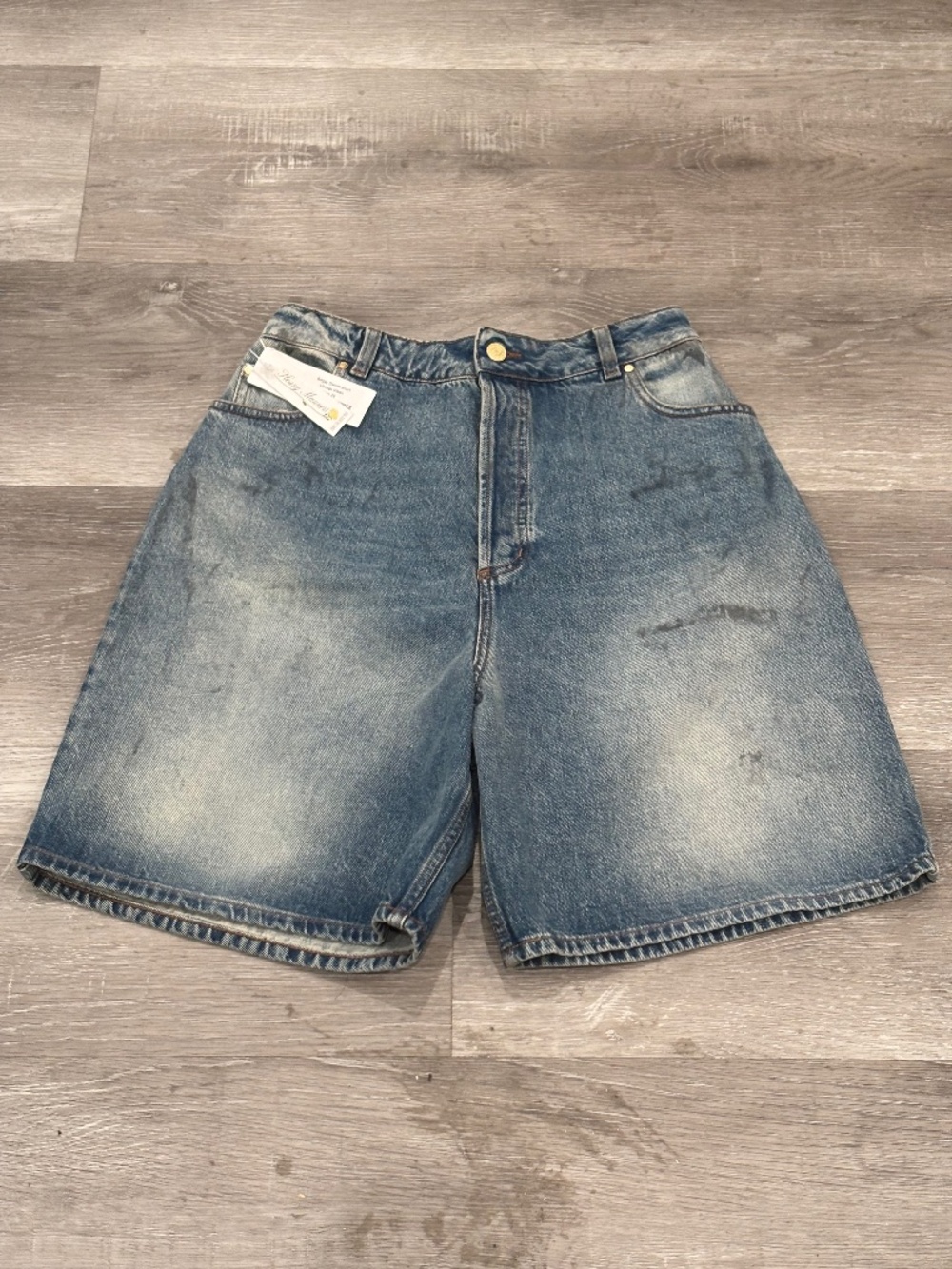 Heavy Manners Baggy Denim Short Vintage Wash Y2K Womens 25 NEW NWT